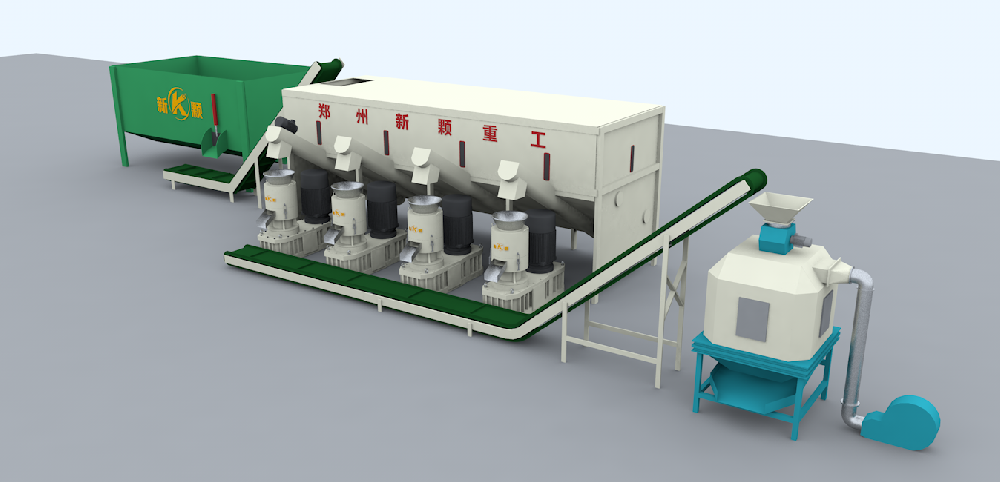 At the same time, the production line of 8 tons of combustion pellets